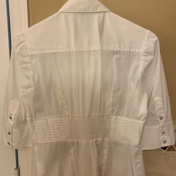 Bundle Bebe button down shirts( black& white) - Picture 6 of 6